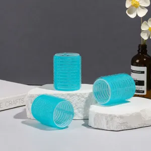 Bigoudis en Plastique Nylon Rouleaux de Cheveux Auto-Adhésifs Outils de Coiffure pour Frange