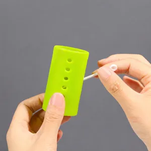 Plastic hair roller with styling pin for bangs and curly hair styling volume tool