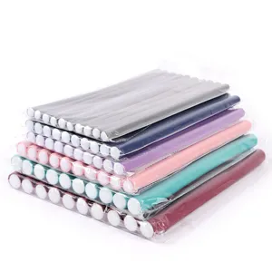 Flexible Hair Rollers Rubber Foam Curlers Soft Wave Rods Diy Hair Styling Tool For Women Hairdressing Hair Care Accessories