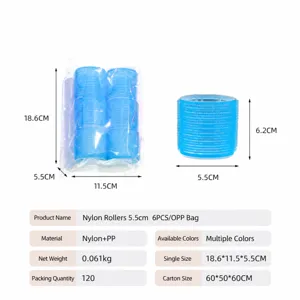 Self-grip hair rollers curlers set for DIY styling bangs wave volume and salon use