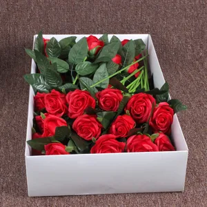 Artificial soap rose single flower 5-layer large head fake flower for wedding home decor main