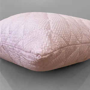 Modern minimalist pink embossed throw pillow cover for living room sofa home decor square cushion