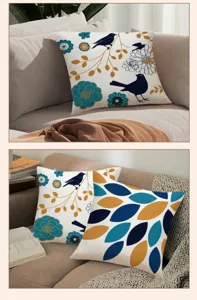 Funda de cojin geometrica nordica cojin de sofa decorativo estampado de doble cara decoracion hogar