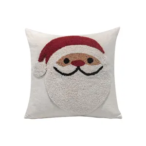 Federa per cuscino tufted Babbo Natale di Natale cuscino decorativo per divano letto decorazioni