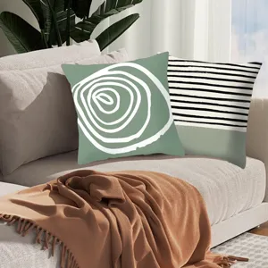 Modern Nordic abstract geometric decorative throw pillow covers set for sofa living room decor.