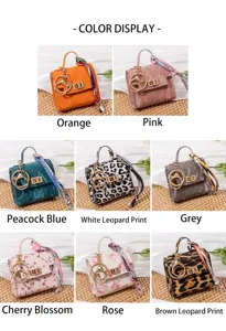 Mini Tasche Anhänger Schlüsselbund Geldbörse Lippenstift Etui bunte Autoschlüssel Stil