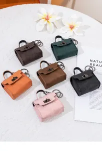 Vintage Mini Handtasche Anhänger Schlüsselanhänger Münzbörse süße Kopfhörertasche Dekoration