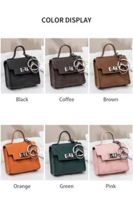 Mini Tasche Schlüsselanhänger mehrfarbig süße Geldbörse Retro Autoschlüssel Etui Anhänger