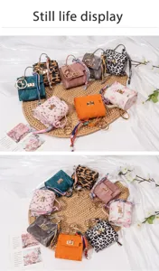 Mini Tasche Schlüsselanhänger Münzbeutel Lippenstift Etui niedlicher Handtaschen Anhänger mit Tuch.