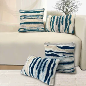 Modern Luxury Starry Quicksand Plush Throw Pillow Cover Soft Decorative Pillowcase For Living Room Bedroom Home Decor