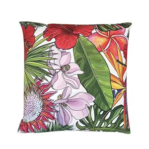Luxurious double-sided floral print peach skin velvet throw pillow cover for home sofa decor