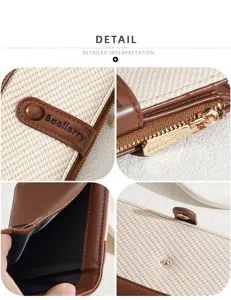 Detailed view of women's short colorblock wallet, featuring card slots and durable zipper.