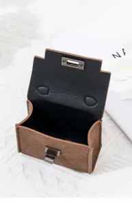 Mini Retro Tasche Anhänger Schlüsselanhänger Münzgeldbörse Leder Lippenstift Etui
