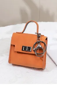 Mini Handtasche Schlüsselanhänger niedliche Geldbörse Anhänger für Schlüssel Lippenstift