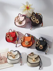 Mini borsa a sella portachiavi borsellino multifunzionale simpatico ciondolo per borsa