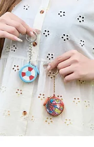 Mini monedero de graffiti de fútbol llavero bolsa de auriculares de cuero PU