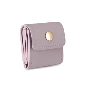 Mini astuccio portagioie pieghevole borsa di stoccaggio da viaggio per anelli orecchini