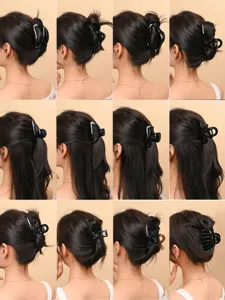 Korean style minimalist PC hair claw clip for women, versatile hair accessories for elegant styling.
