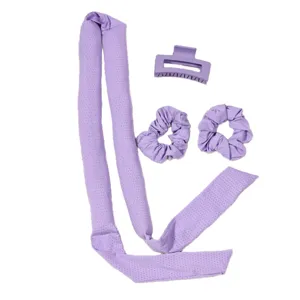 Heatless Hair Curler Set Sleeping Curling Rod Headband Lazy Soft Waves Hair Styling Tool With Hair Claw And Scrunchies No Heat Curls For Long Hair