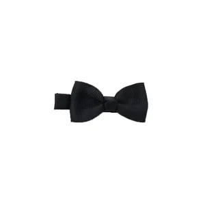 2-Inch Black Bow Hair Clip for Girls Non-Slip Fabric Hairpin Kids Hair Accessories Detail