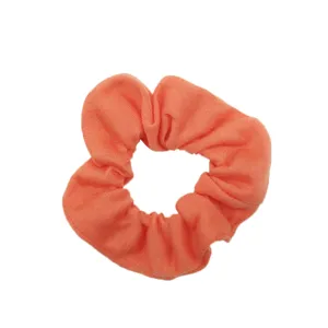 Elastico per capelli in tessuto arancione, accessorio stile retro semplice per donna.