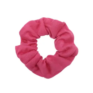 Scrunchie in tessuto rosa, semplice accessorio per capelli francese retrò per ogni giorno.