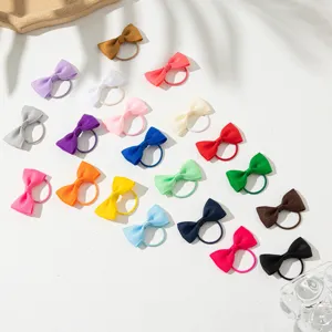 Laccetti capelli fiocco nastro grosgrain colorato per bambini, accessori carini quotidiani.