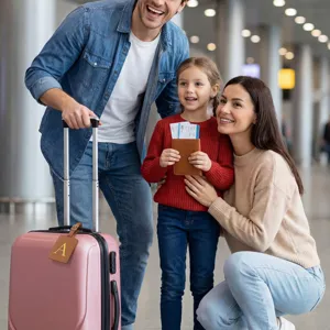 Étiquette de bagage en cuir PU avec lettre A pour valise, identifiant durable.
