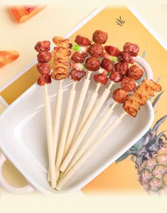 Détail de stylo à bille forme brochette barbecue créative, nouveauté imitation nourriture