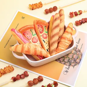 Nouveauté stylos à bille nourriture pizza baguette design créatif drôle stylos gel cadeaux papeterie