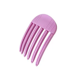 Root volumizing hair clip styling comb for bangs seamless design pink plastic tool detail
