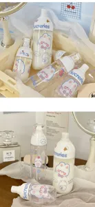 Reise Unterverpackung Flaschen Set süsser Cartoon Hase Pumpe Spray Kosmetik Spender tragbare leere Flasche