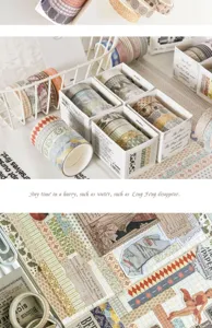 Washi tape set aesthetic grid plaid decorative masking tapes for bullet journal DIY crafts