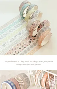 Washi tape set aesthetic decorative masking tapes for journal planner craft DIY scrapbooking