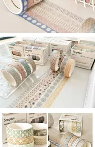 Decorative Washi Tape Set Japanese Cute Masking Tape DIY Journal Scrapbooking Supplies