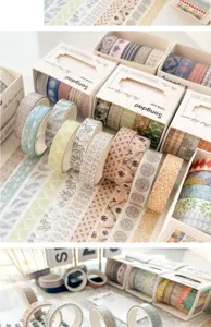 Washi tape set aesthetic masking tape Japanese decorative tapes for journaling scrapbooking crafts