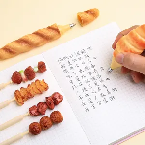 Stylo bille nouveauté alimentation baguette mignonne et brochette forme cadeau créatif!