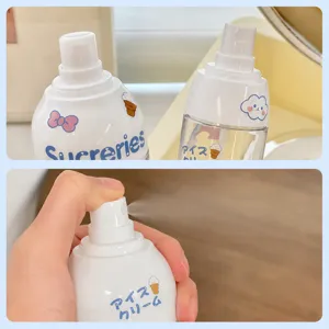 150ml klarem Kunststoffsprayflasche für Kosmetik, tragbare feine Nebelsprühflasche nachfüllbar.