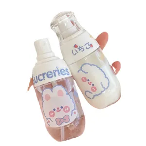 Tragbare Reise Sprühflasche Set, süßer Cartoon Druck nachfüllbarer Kosmetikbehälter Lotion.