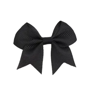 6cm Solid Color Grosgrain Ribbon Swallowtail Bow Hair Clip Simple Cute Hair Accessories