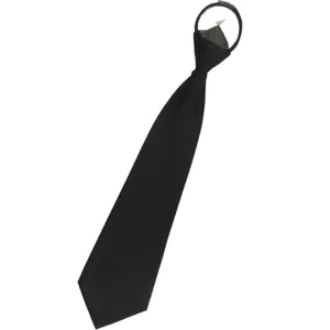 Black zipper tie lazy pre-tied necktie for men women shirt Japanese JK uniform student style
