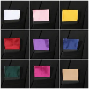 Men's Suit Pocket Square Solid Color Silk Feel Handkerchief Formal Business Wedding Pocket Square Suit Accessories For Men