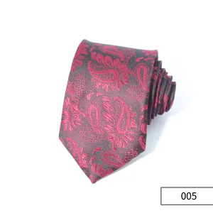 Classica cravatta da uomo retro paisley business abbigliamento formale cravatta in seta