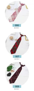 Pre-tied school uniform plaid necktie Japanese style JK DK student fashion apparel accessory