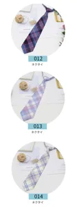 JK style plaid pre-tied necktie Japanese school uniform short collar accessory shirt tie