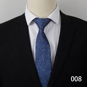 Blue business necktie for men, classic textured design for formal occasions and weddings.