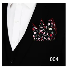 Pañuelo de bolsillo floral para hombre traje pañuelo de pecho accesorio de boda