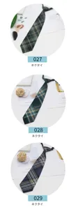 Japanese style pre-tied plaid school uniform necktie for students and daily wear accessory.