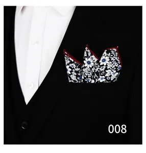 Pañuelo de bolsillo floral para hombre traje pañuelo accesorio elegante para el pecho