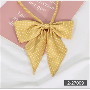 Yellow polka dot JK uniform bowtie cute sweet sailor shirt collar accessory for cosplay daily wear